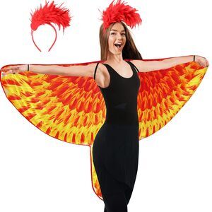 1549 Double-sided Printing Adults Parrot Costume Bird Wings